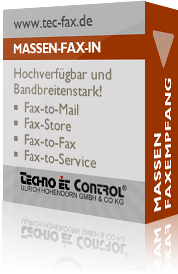 Paket Dienste: Massen Faxempfang